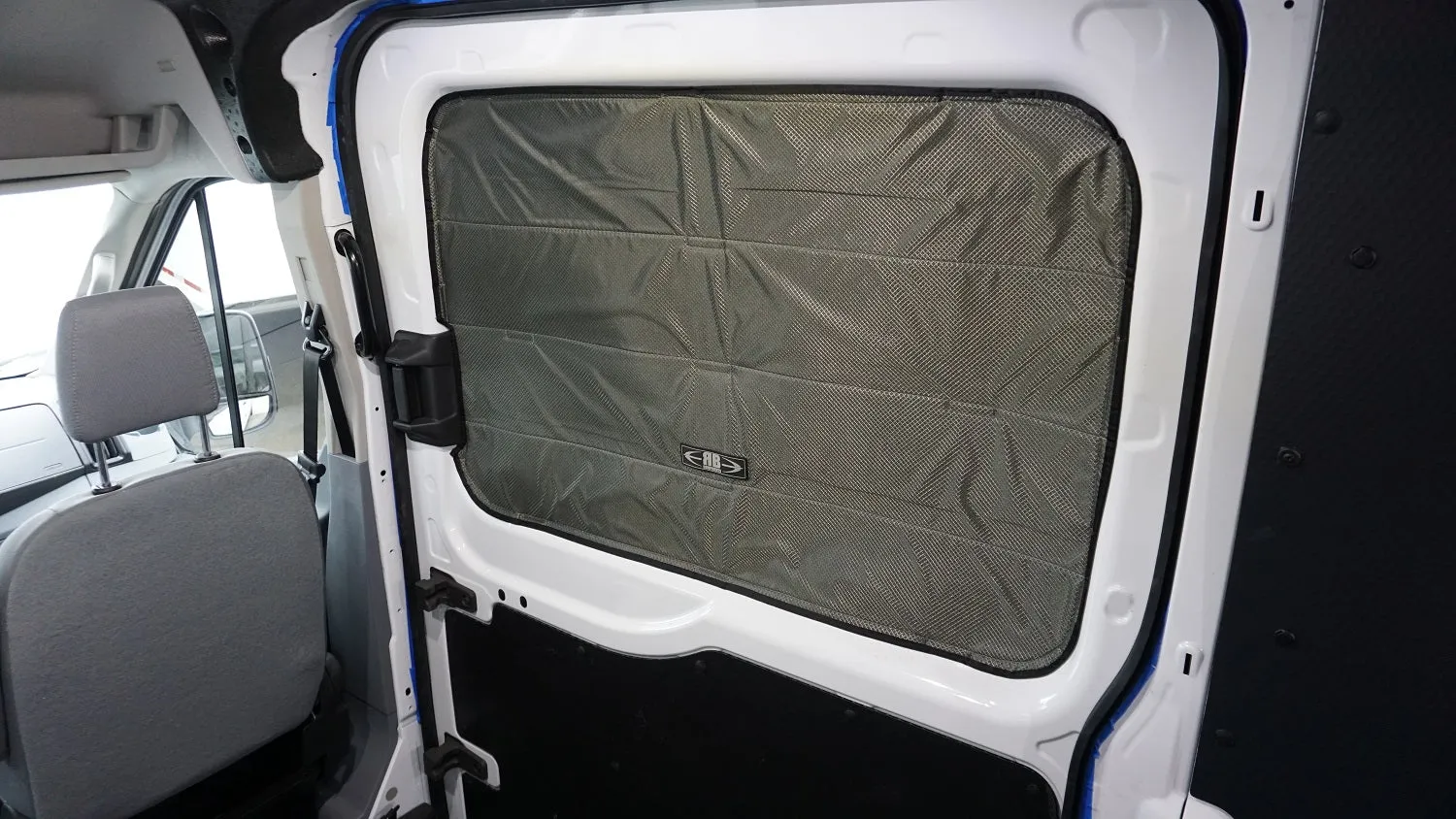 2014   Transit Van Fabric All Magnetic Sliding Door Window Shade - Passenger Side