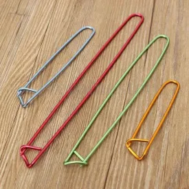 4-Pieces: Aluminum Stitch Holders Pins Knit Knitting Needles Crochet Hooks