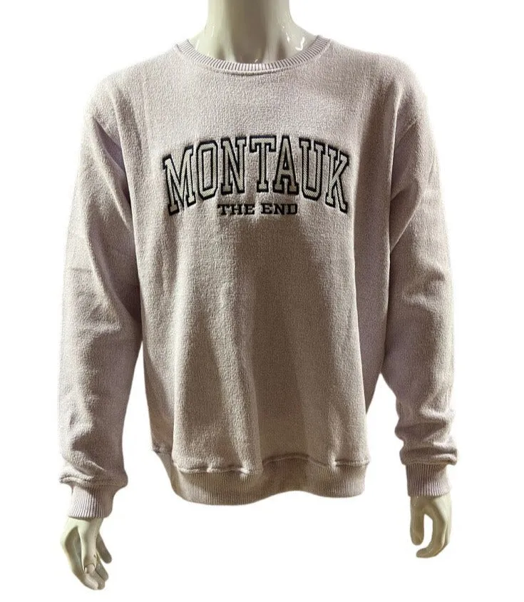 Adult Montauk The End Embroidered Nantucket Pullover Crewneck