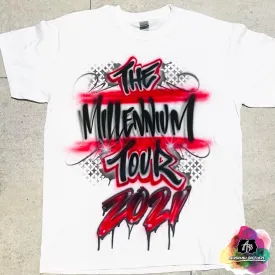 Airbrush Millennium Tour 2021 Shirt Design