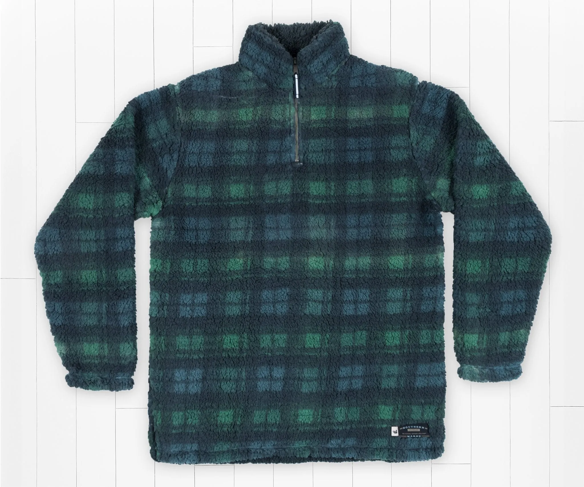 Andover Plaid Sherpa Pullover