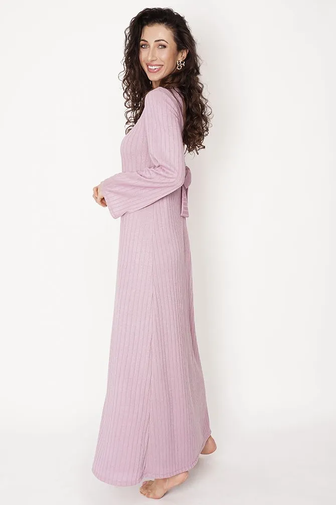 Avonia Bow Dress Pink