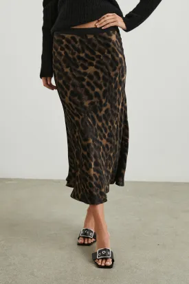 BERLIN SKIRT - UMBER LEOPARD