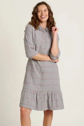 Brakeburn 12 Grey Westbourne Shirt Dress