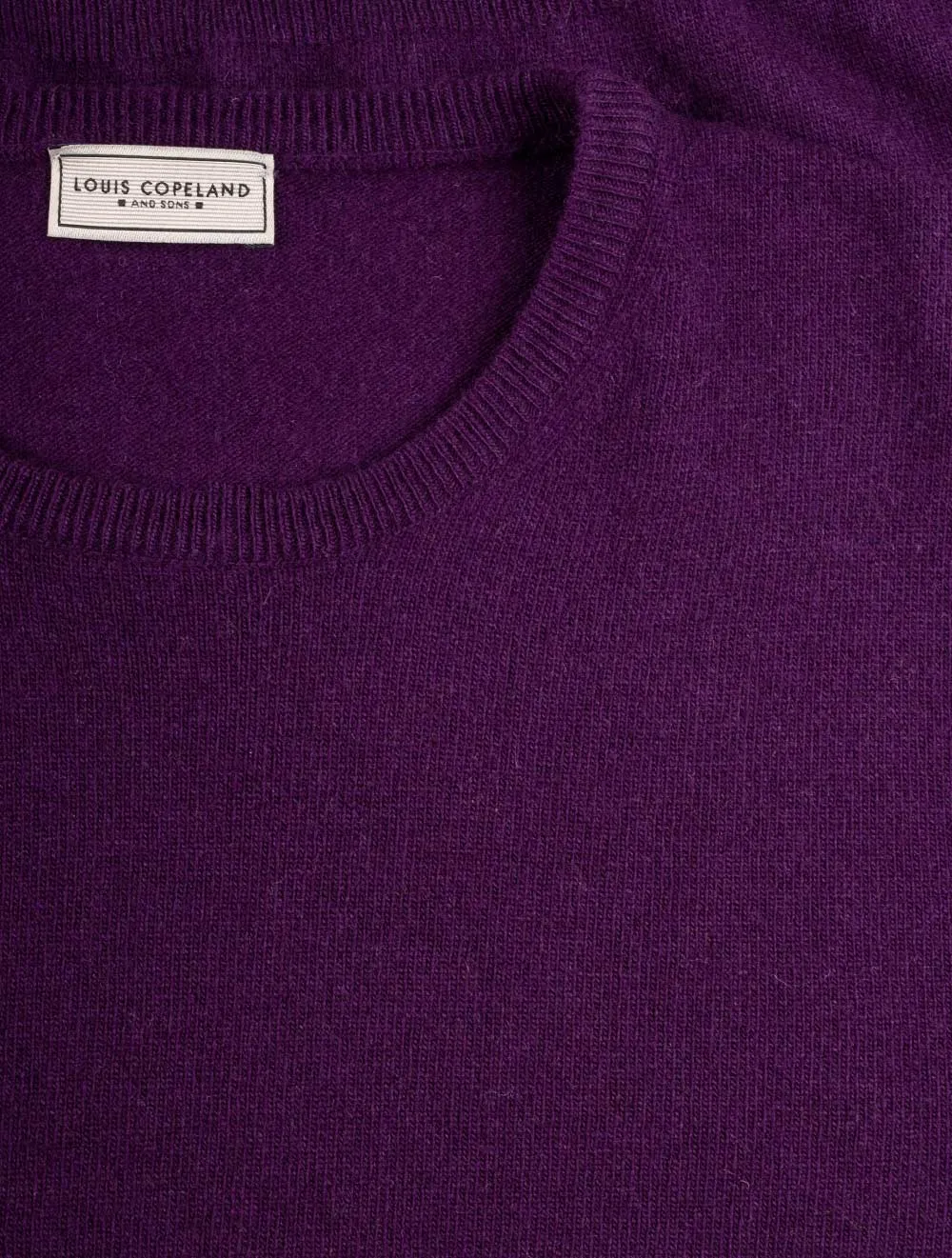 Cashmere & Merino Wool Crew Neck Violet