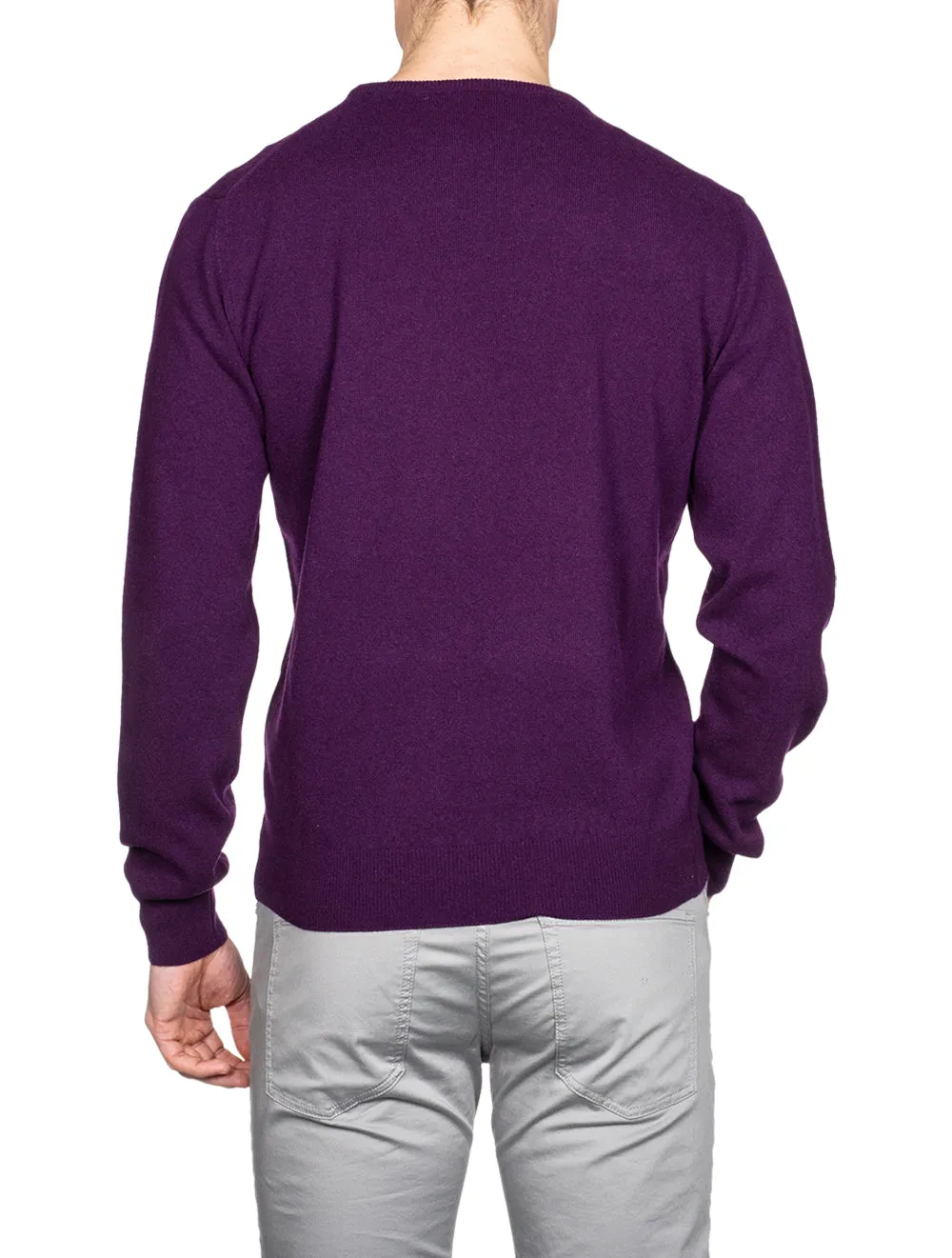 Cashmere & Merino Wool Crew Neck Violet