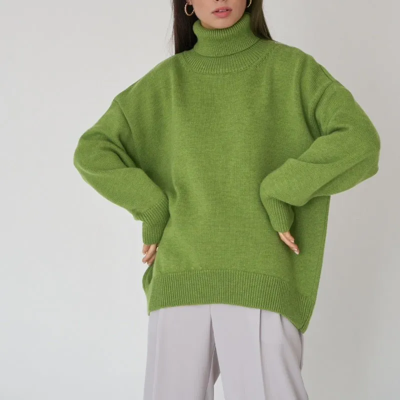 Classic Versatile Turtleneck Pullover Sweater (MS055)