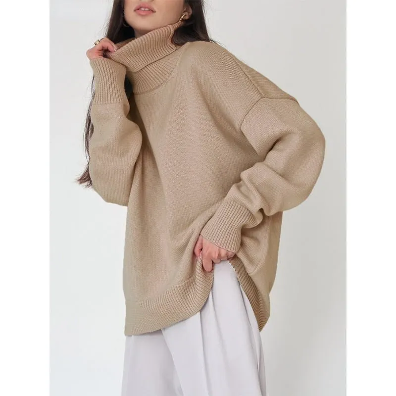 Classic Versatile Turtleneck Pullover Sweater (MS055)