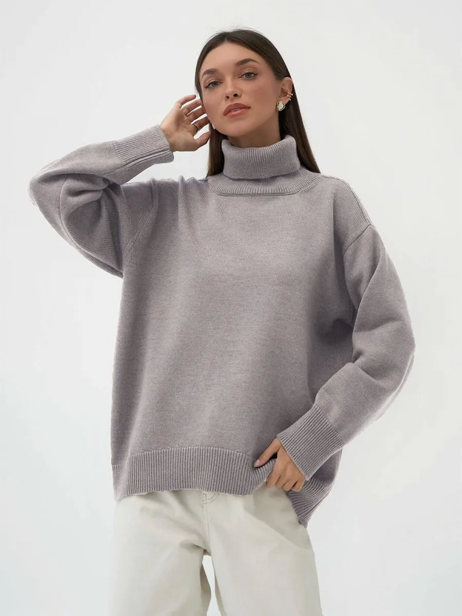 Classic Versatile Turtleneck Pullover Sweater (MS055)