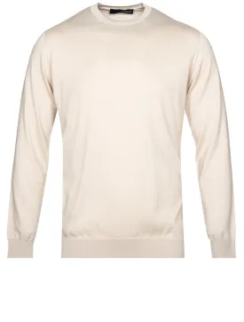 Crew Neck Knitwear Beige