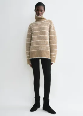 Heritage turtleneck soft camel