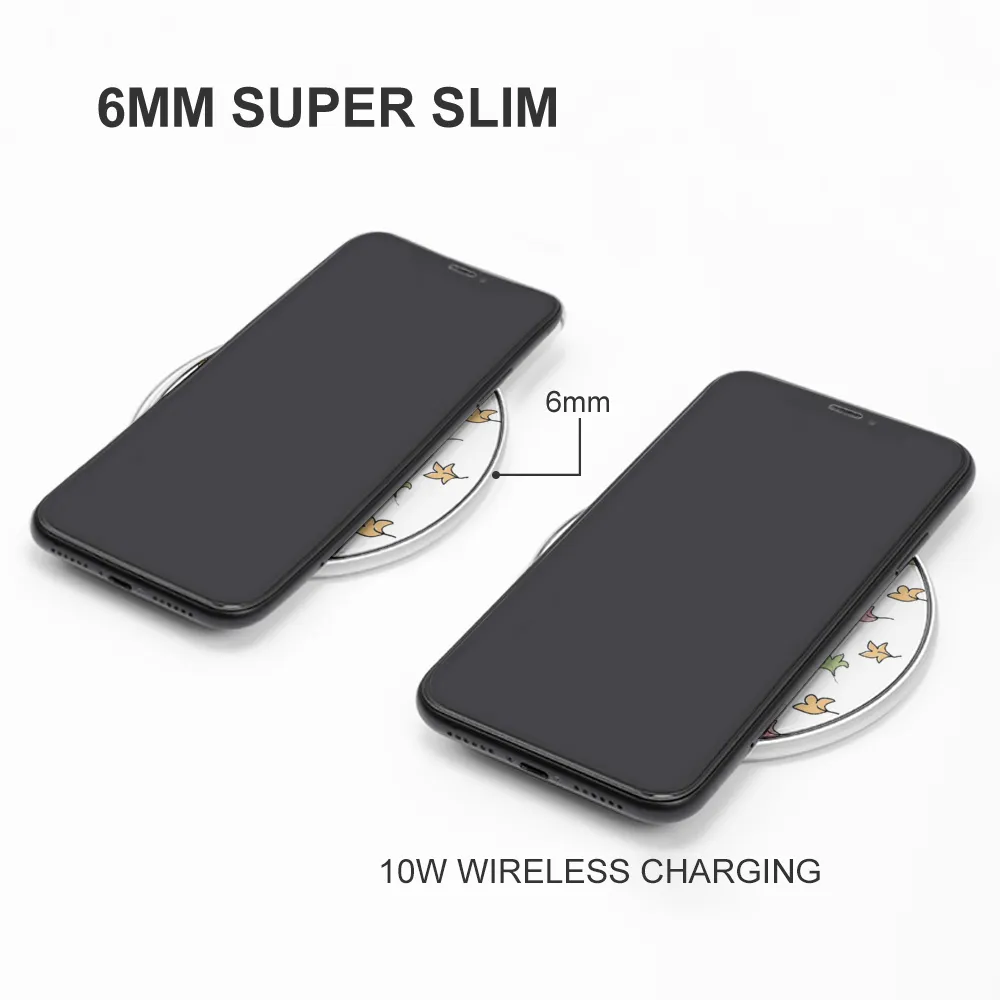 High-Quality Wireless Charging Pad | Stylish, Practical, & Portable | 10W | Heartstopper Leaves