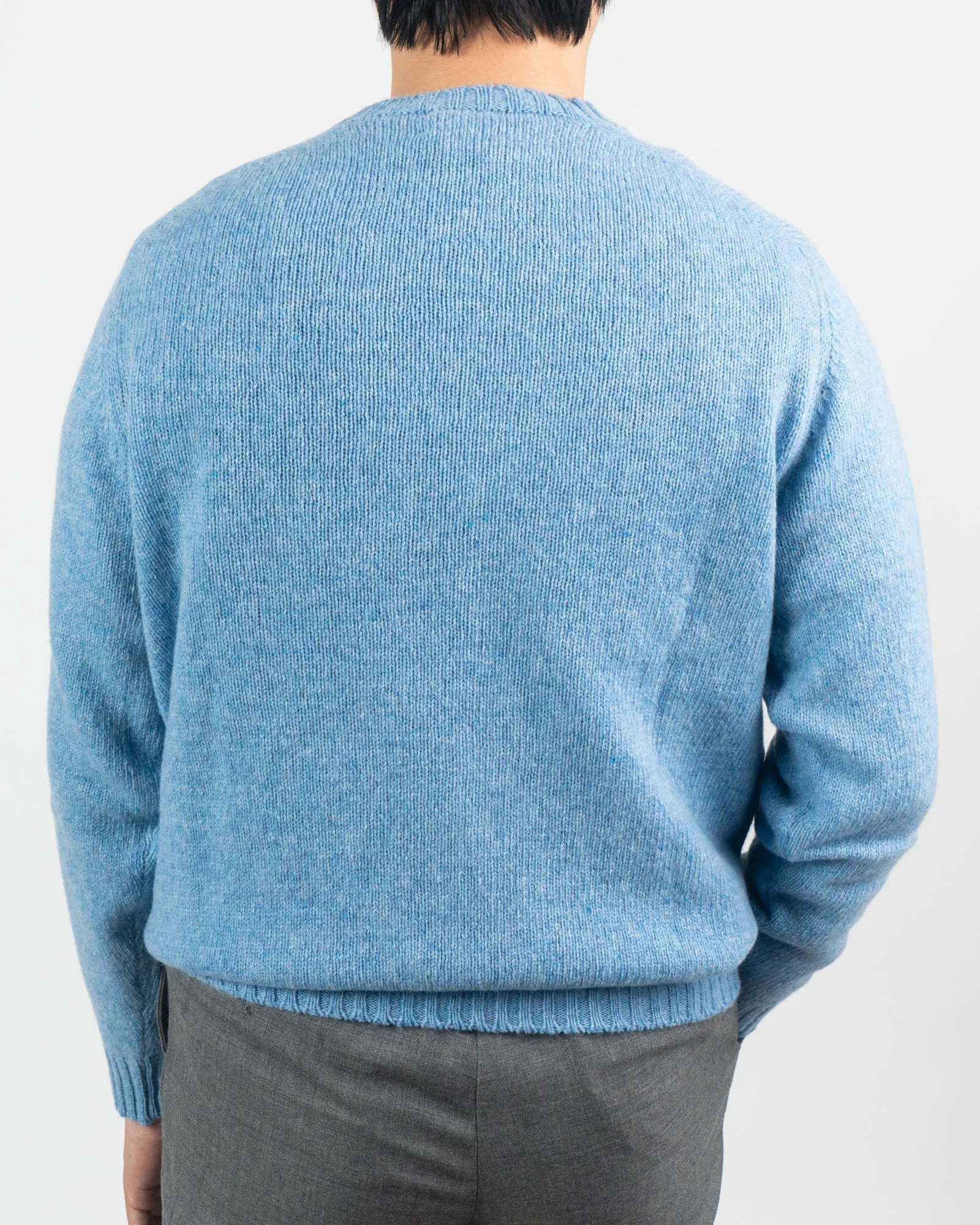 Ice Sea Blue Shetland Sweater