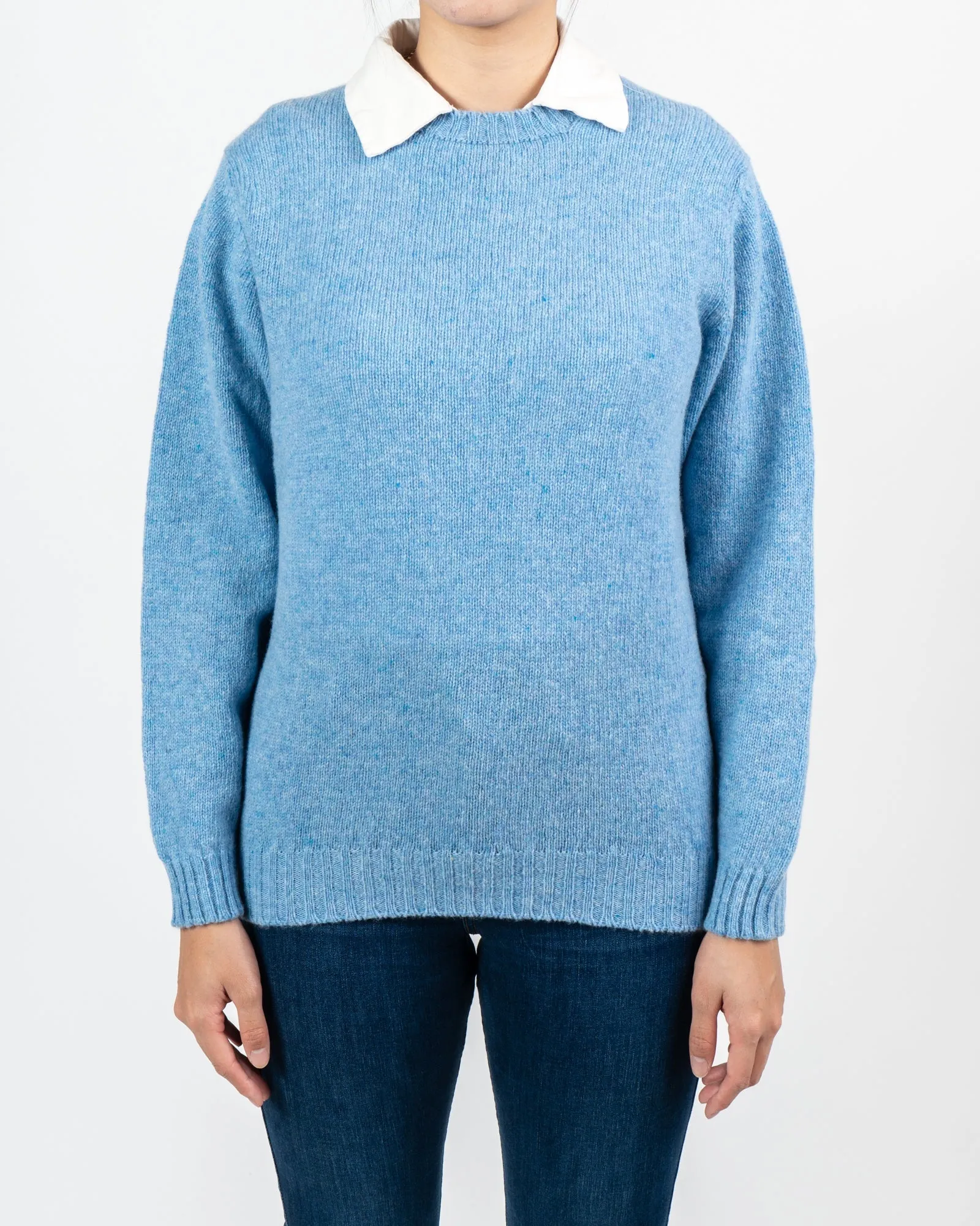 Ice Sea Blue Shetland Sweater