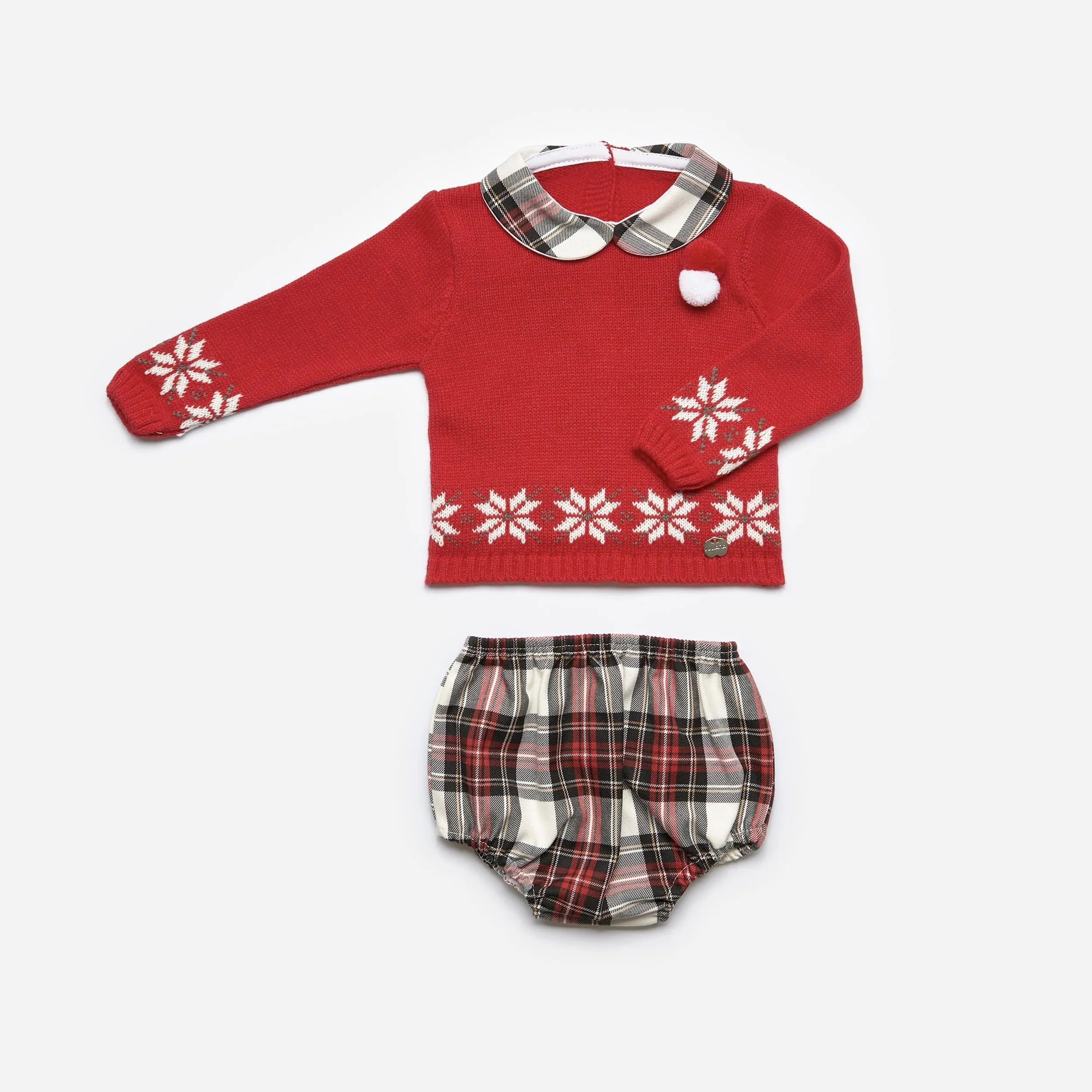 Juliana - Two Piece Snowflake Set - Red