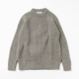 KERRY WOOLLEN MILLS / 7G 1PLY fisherman rib crew neck knit