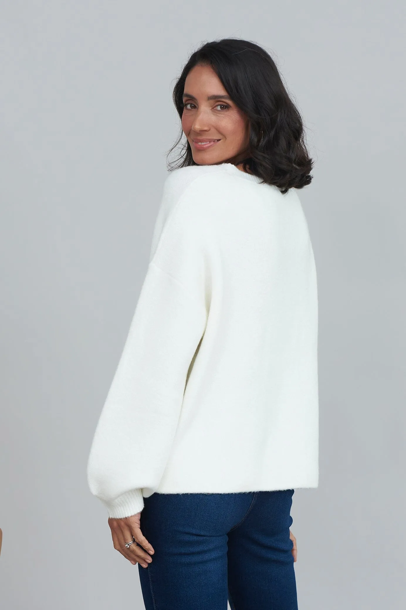 Lenya Diamante Jumper White