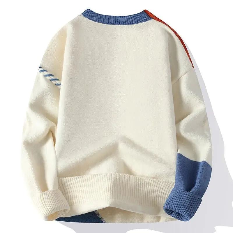 Men's Colour block Pullover Sweater