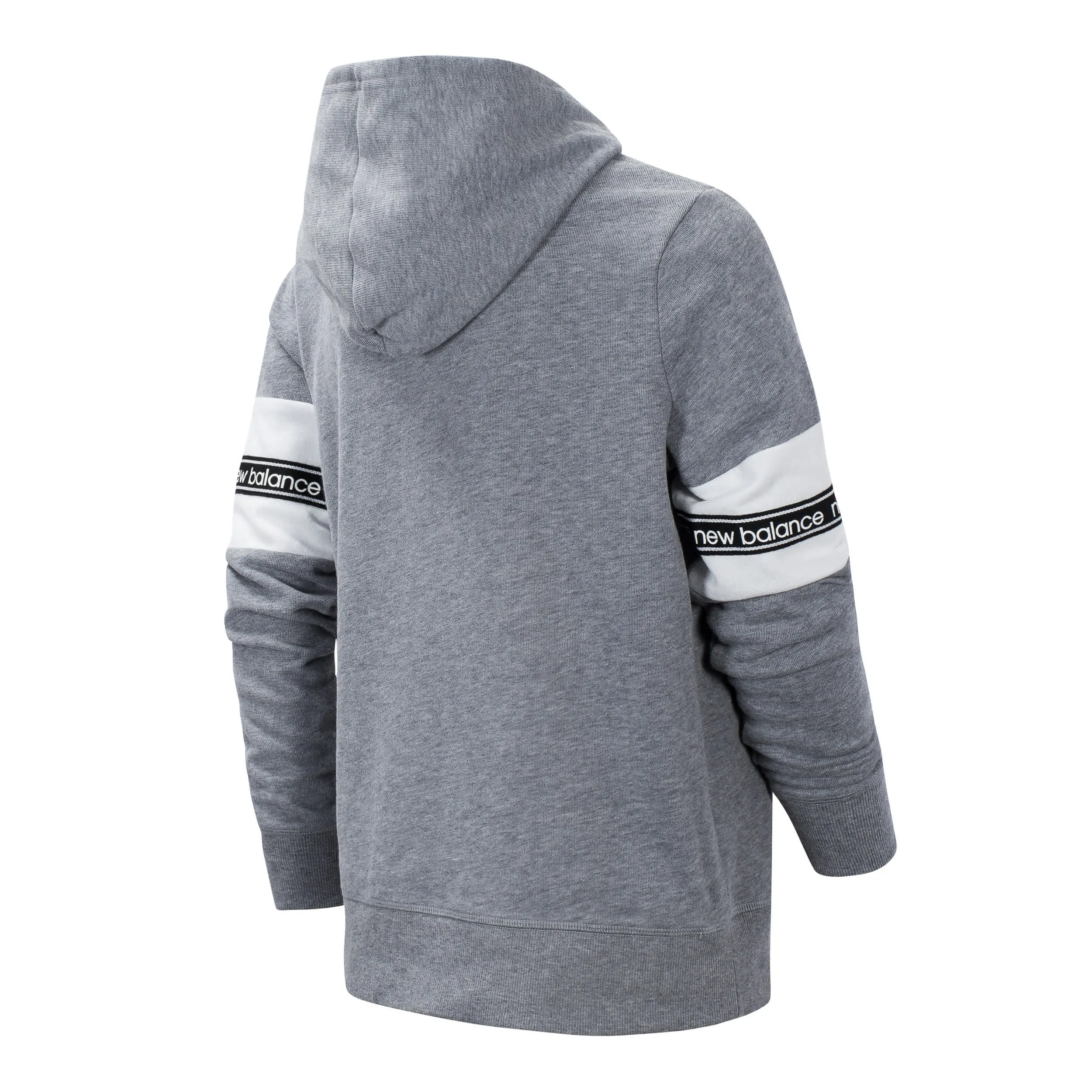 New Balance Girls Grey Heather Terry Pullover