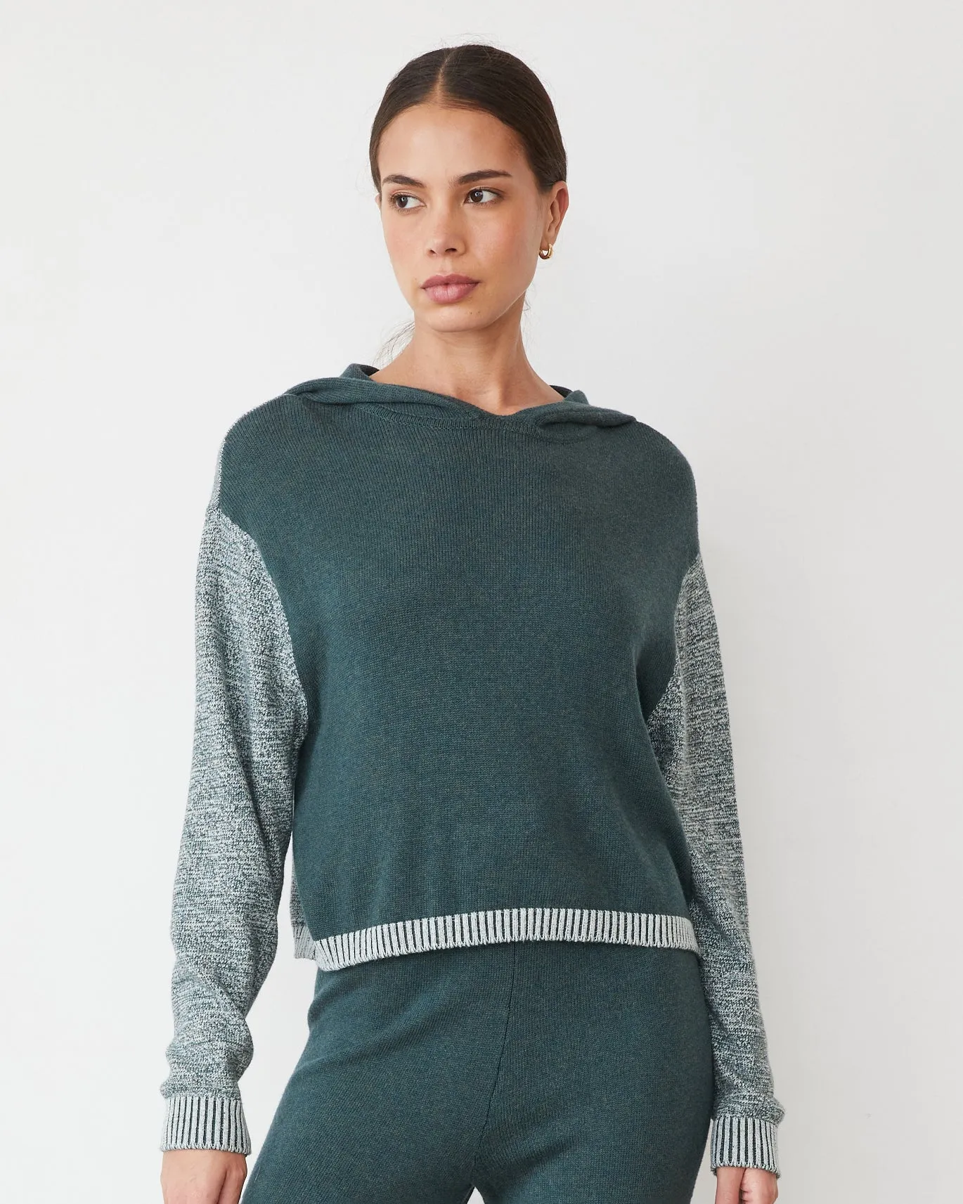 Organic Cotton Cashmere Hooded Sweater