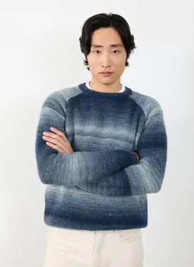 Patina Ribbed Crew Neck Jumper | Wool | Navy