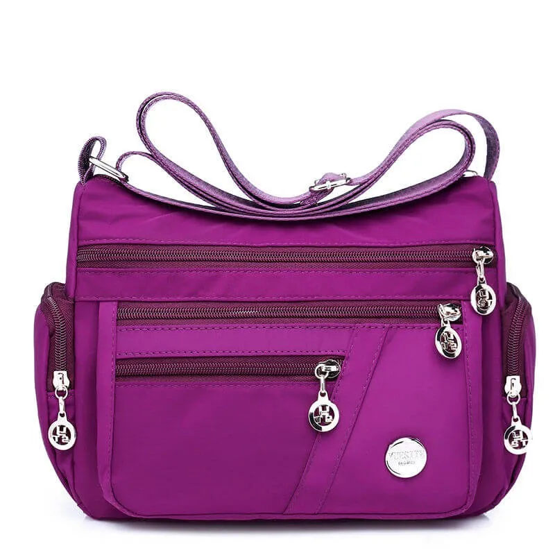 Purple stylish versatile practical economical large-capacity shoulder bag