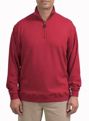 Red House - Pima Interlock 1/4 Zip Pullover.  RH09