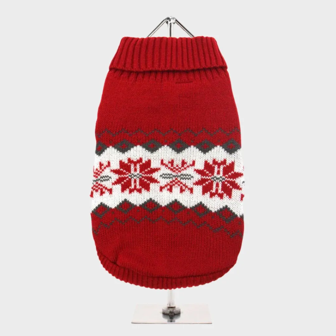 Red Snowflake Sweater