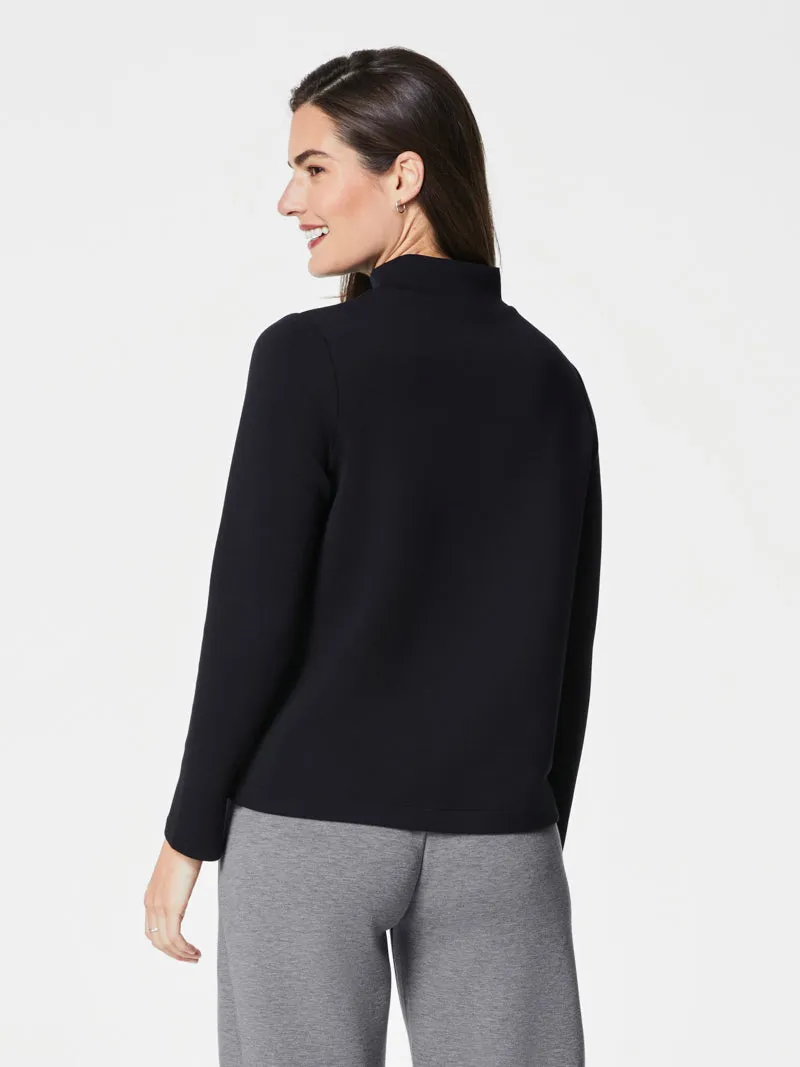 Spanx AirEssentials Mock Pullover - Black