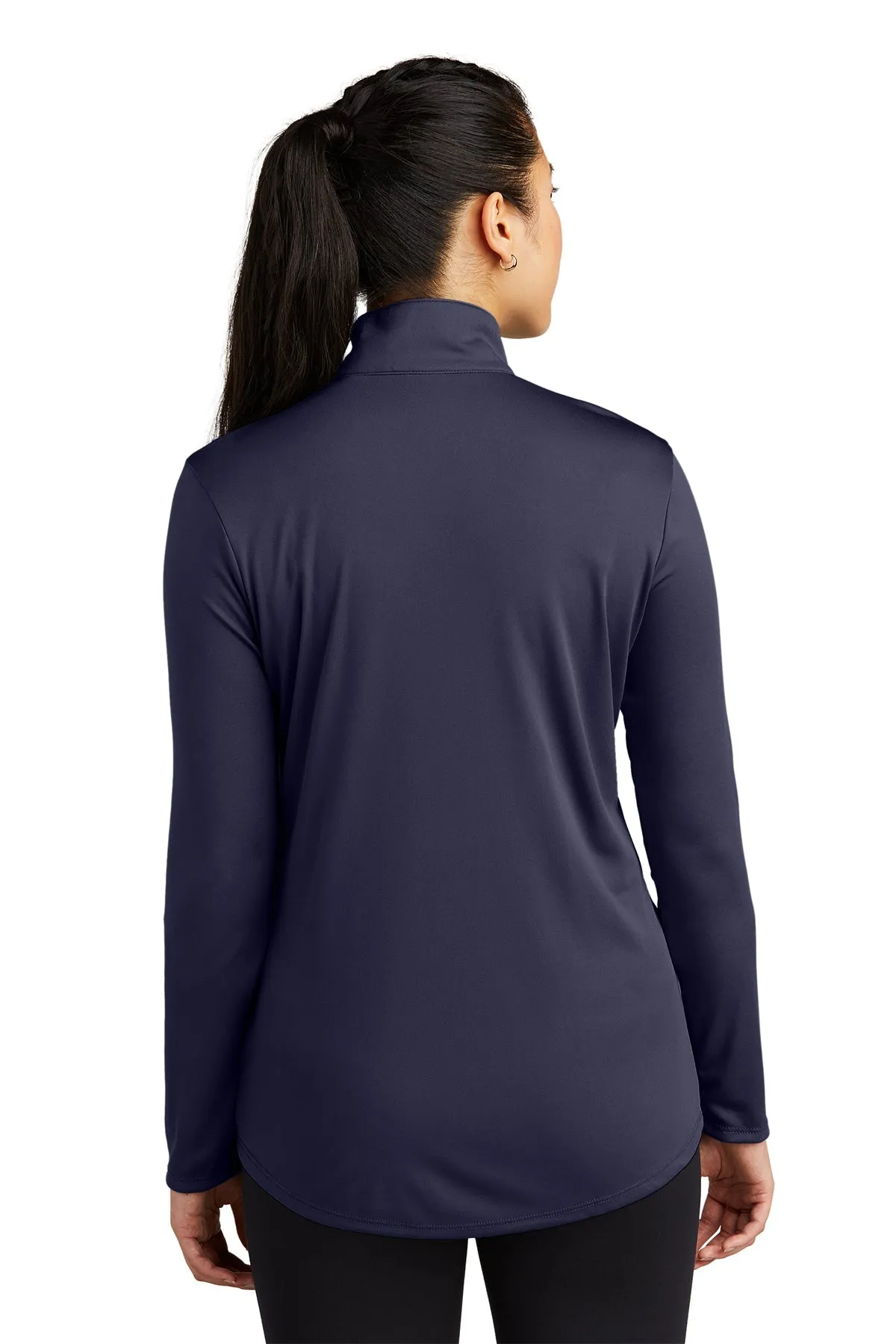 Sport-Tek Ladies PosiCharge Competitor Customized 1/4-Zip Pullovers, True Navy