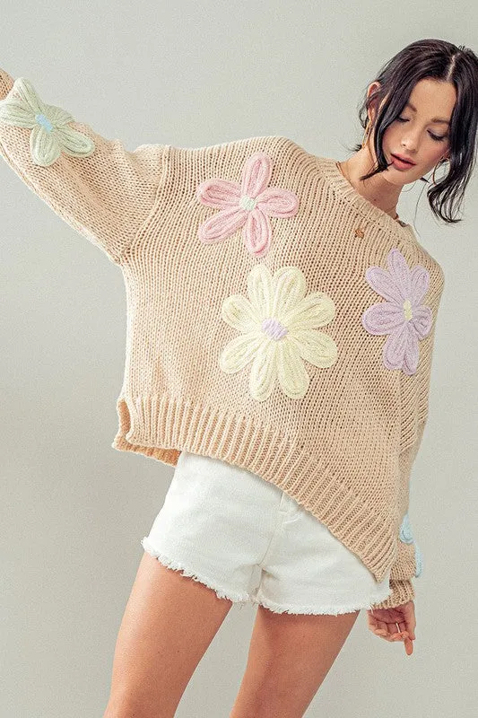 Spring Blooms Sweater