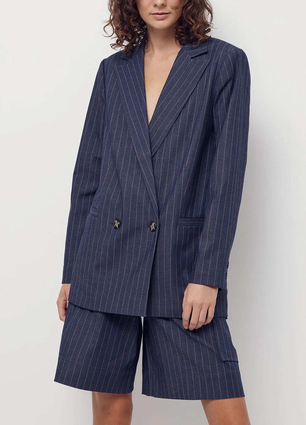 Stretch Stripe Blazer