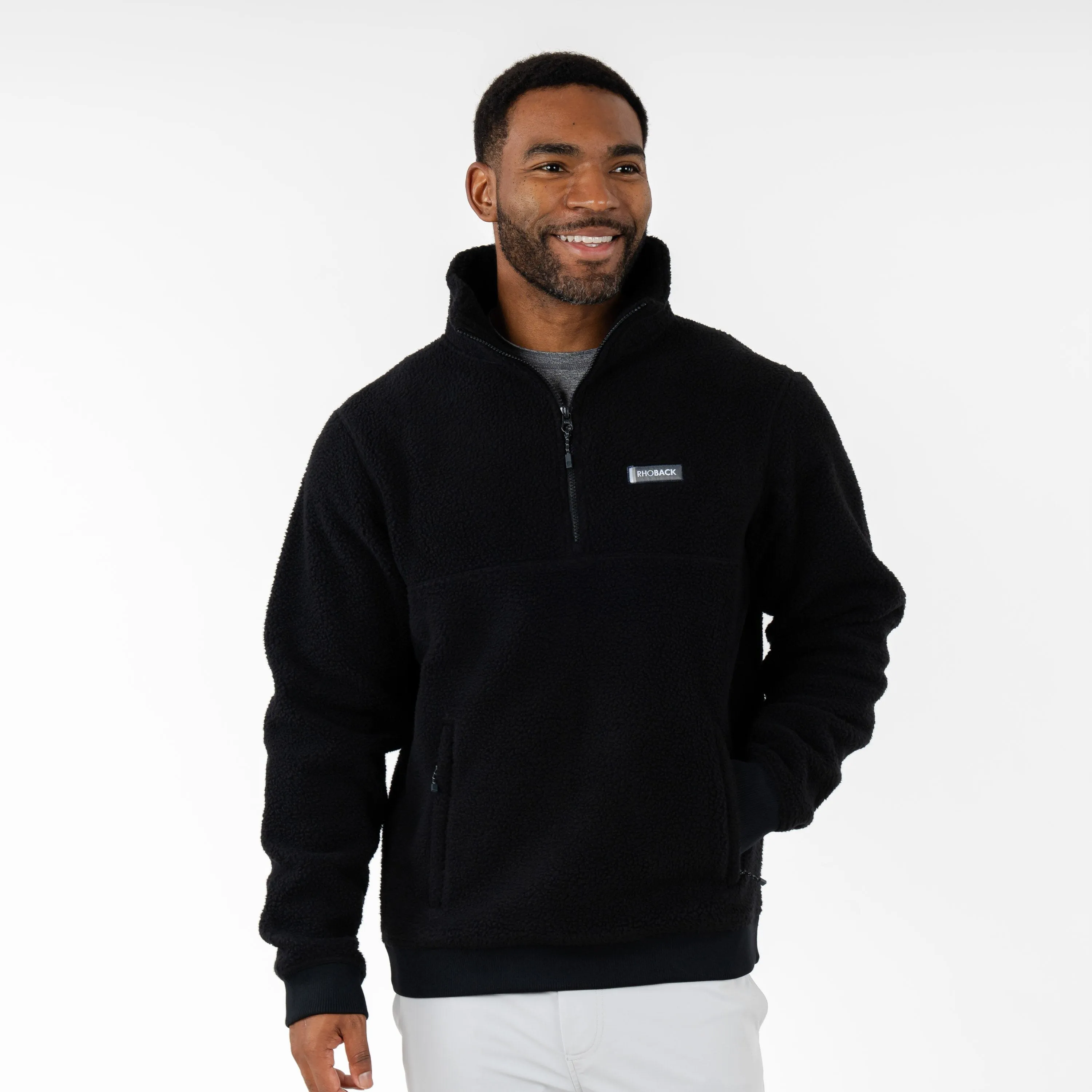 Summit Fleece Pullover | Solid - Midnight Black