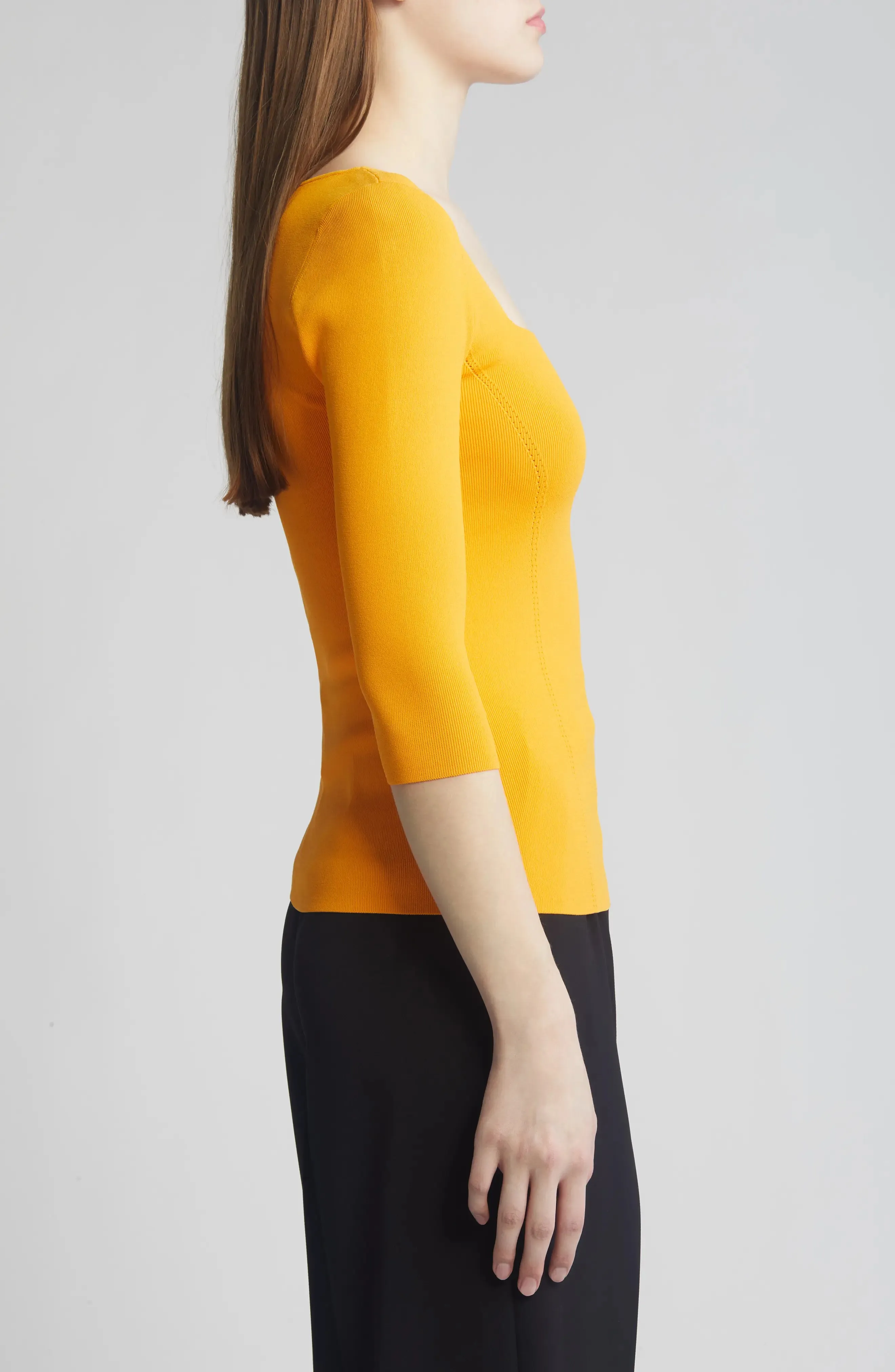 Ted Baker Vallryy Square Neck Sweater | Orange