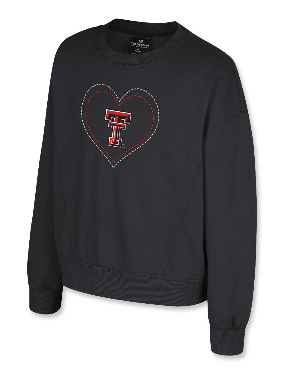 Texas Tech Arena "For Serious" Toddler Dolman Fleece Pullover