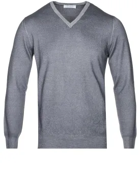 V-Neck Pullover Grey