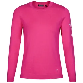 Womens Martini Crew Neck Sweater Hot Pink - SS24