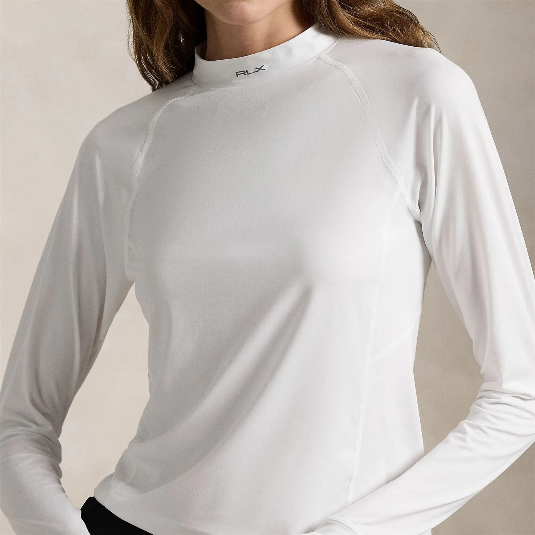 Womens RLX Peached Airflow Pullover Ceramic White - AW24