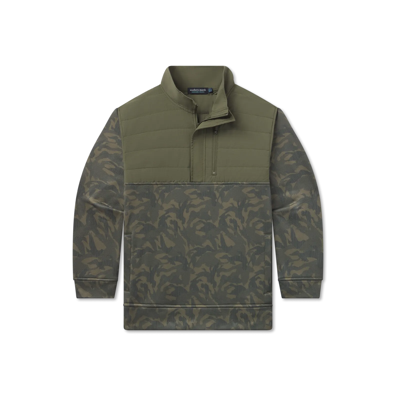 Youth Harris Stretch Pullover - Duck Camo