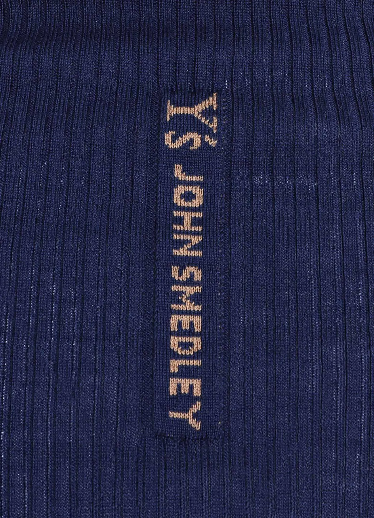 Y's × JOHN SMEDLEY BOTTLE NECK RIBBED KNIT