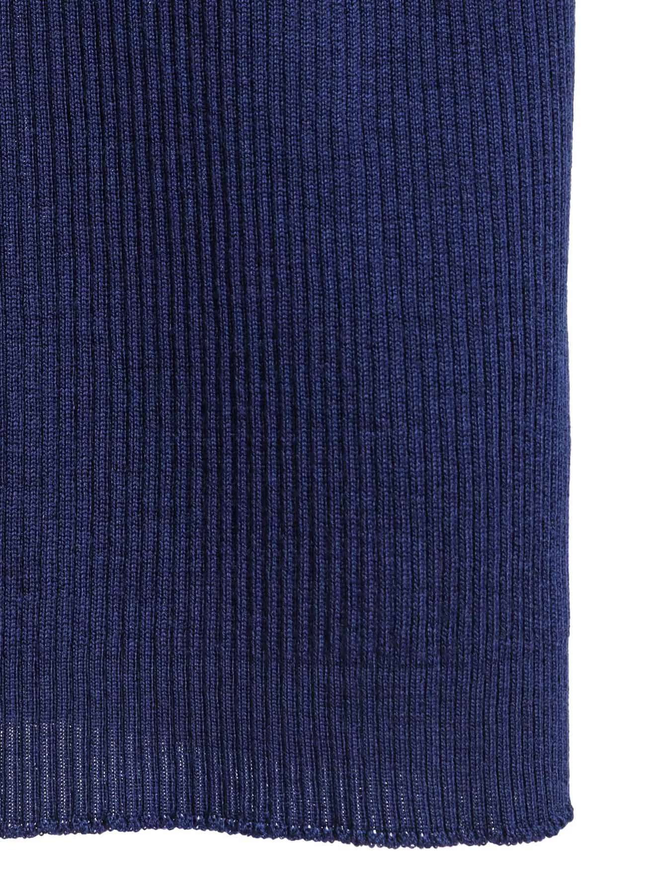 Y's × JOHN SMEDLEY BOTTLE NECK RIBBED KNIT