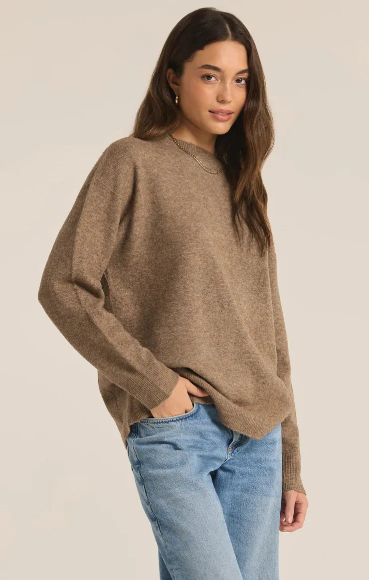 Z Supply Gia Crew Neck Sweater Chai